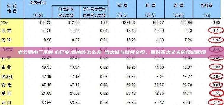 老公和小三不断,心已变,我应该怎么办 当忠诚与背叛交织，面对不忠丈夫的情感困境